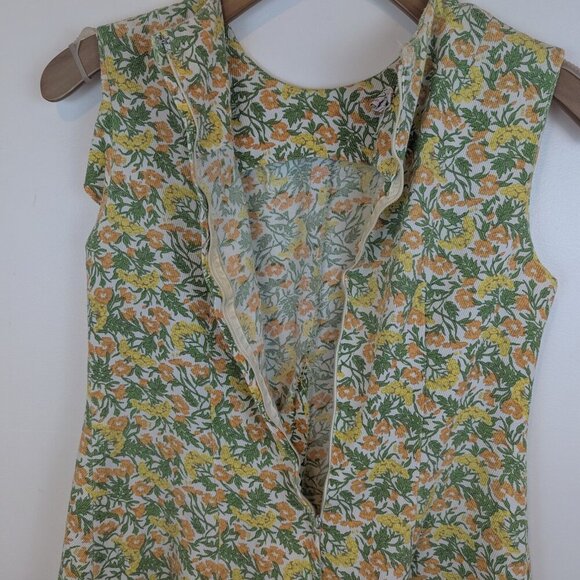 VTG 1960's Dress w/Matching Headscarf, Sz M - Picture 7 of 9